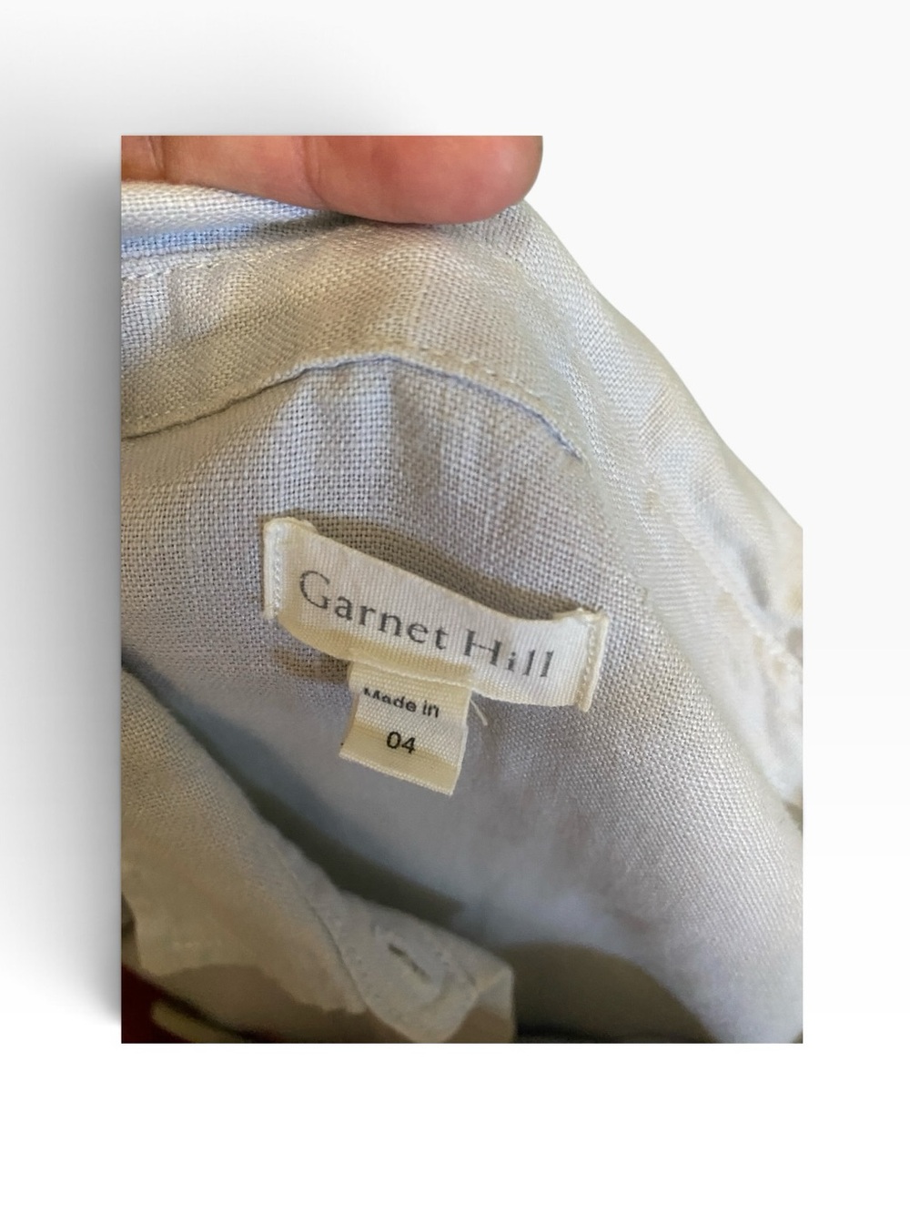 Garnet Hill Light Blue Linen Dress - Picture 4 of 4
